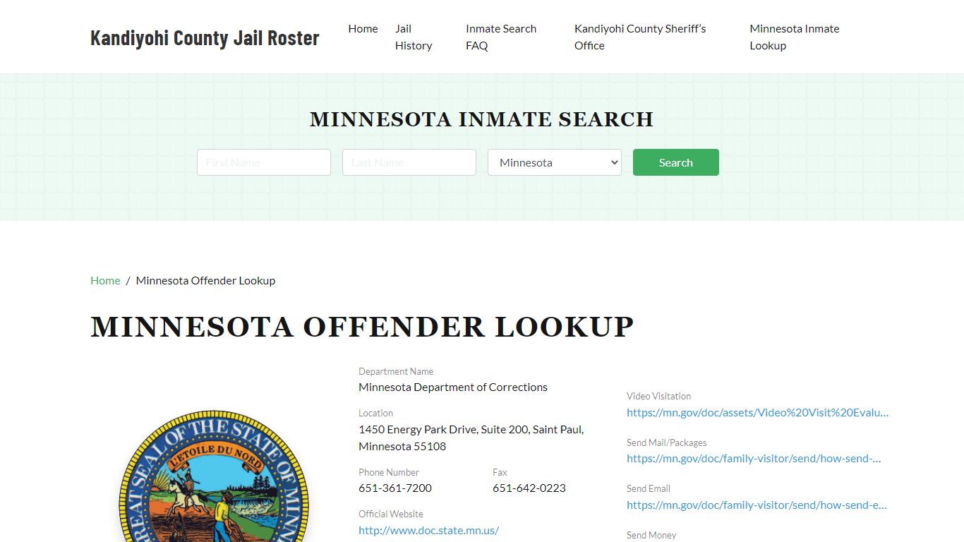 Minnesota Inmate Search, Jail Rosters